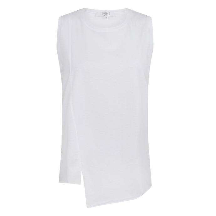 Asymmetric Tank White