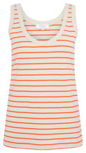 Basic Tank Tangerine Stripe