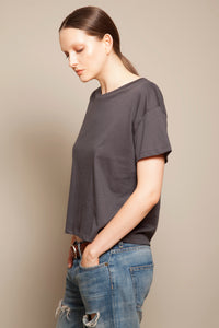 Short Boyfriend Tee Anthracite