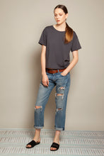 Short Boyfriend Tee Anthracite