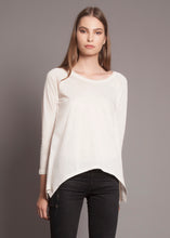 Asymmetric Long Sleeve Tee Light Beige