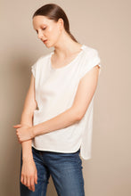 Fold Sleeves Tee Daylight White