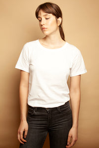 Slim Relaxed Tee White