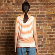 Basic Tank Tangerine Stripe